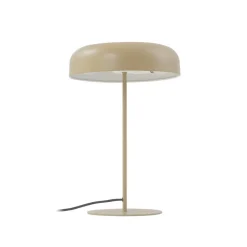Lindby bordlampe Edion, beige, metal, 45 cm
