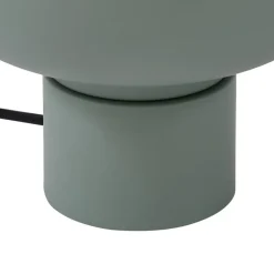 Lindby bordlampe Fiora, grøn, glas, metal, Ø 20 cm