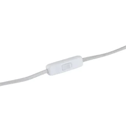 Lindby bordlampe Lirenda, højde 52 cm, rattan, natur/hvid