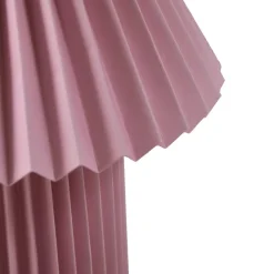 Lindby bordlampe Magali, pink, papir, Ø 34 cm, E14