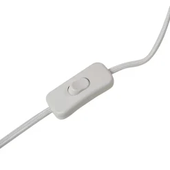 Lindby bordlampe Magali, pink, papir, Ø 34 cm, E14