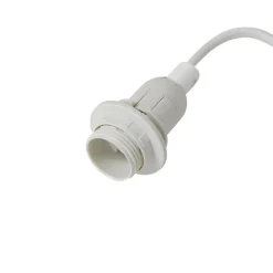 Lindby bordlampe Magali, pink, papir, Ø 34 cm, E14