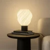 Lindby bordlampe Nuvia, højde 39,1 cm, hvid, 3D-print
