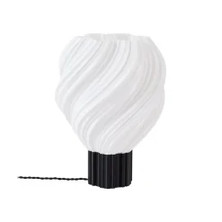 Lindby bordlampe Nuvia, højde 39,1 cm, hvid, 3D-print