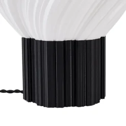 Lindby bordlampe Nuvia, højde 39,1 cm, hvid, 3D-print
