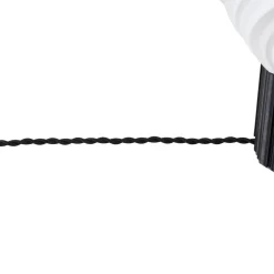 Lindby bordlampe Nuvia, højde 39,1 cm, hvid, 3D-print