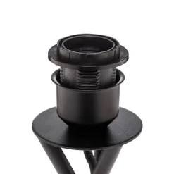 Lindby bordlampe Soula, Ø 26 cm, beige, plast, E27