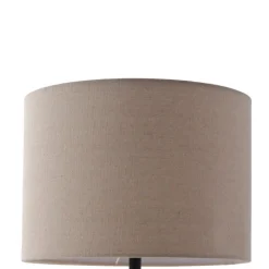 Lindby bordlampe Thalassia, beige, Ø 30 cm, keramik