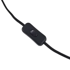 Lindby bordlampe Thalassia, sort/hvid, Ø 26cm, keramik