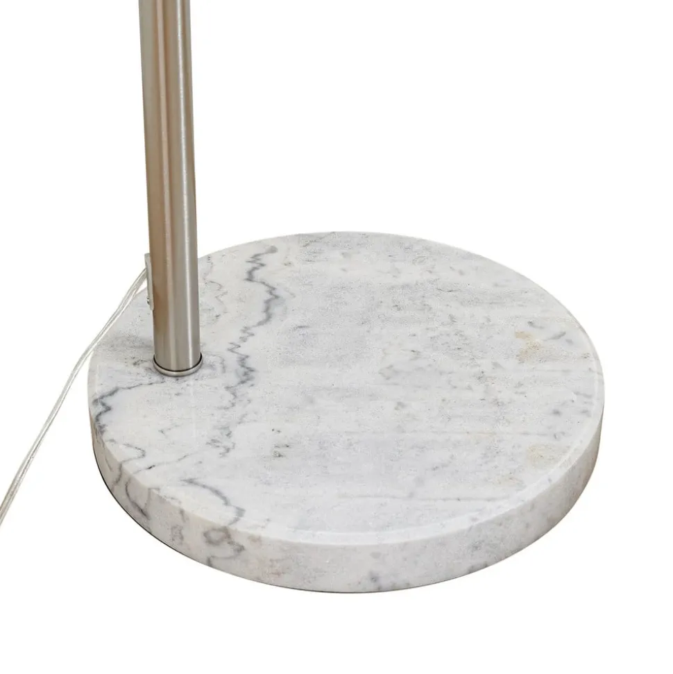 Lindby buelampe Alverton, hvid/nikkel, glas, 197 cm