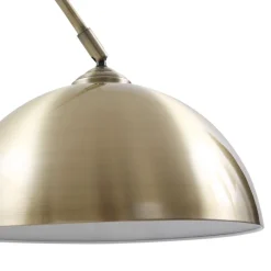 Lindby buelampe Lennart, antik messing, metal 183 cm