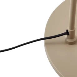 Lindby buelampe Triangolo, beige, højde 195 cm, metal, E27