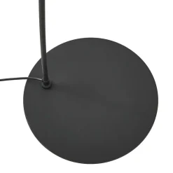 Lindby buelampe Triangolo, sort, højde 195 cm, metal E27