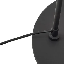 Lindby buelampe Triangolo, sort, højde 195 cm, metal E27