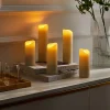 Lindby Candora LED-kerte, 5 stk, fjernbetjening