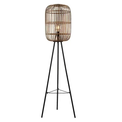 Lindby Canyana gulvlampe, 139 cm, natur, rattan, stativ