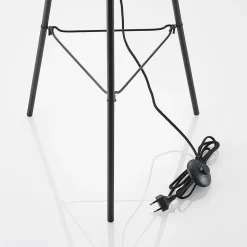 Lindby Canyana gulvlampe, 139 cm, natur, rattan, stativ