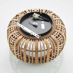 Lindby Canyana loftlampe, natur, rattan, Ø 40 cm