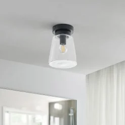 Lindby Carmalin loftslampe i glas