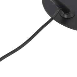 Lindby Corali bordlampe, sort, metal, højde 64 cm