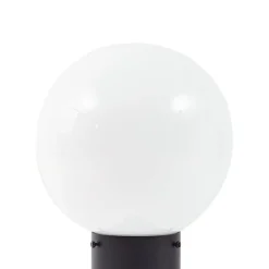 Lindby Dangan sokkellampe, hvid, højde 60 cm, glas, metal