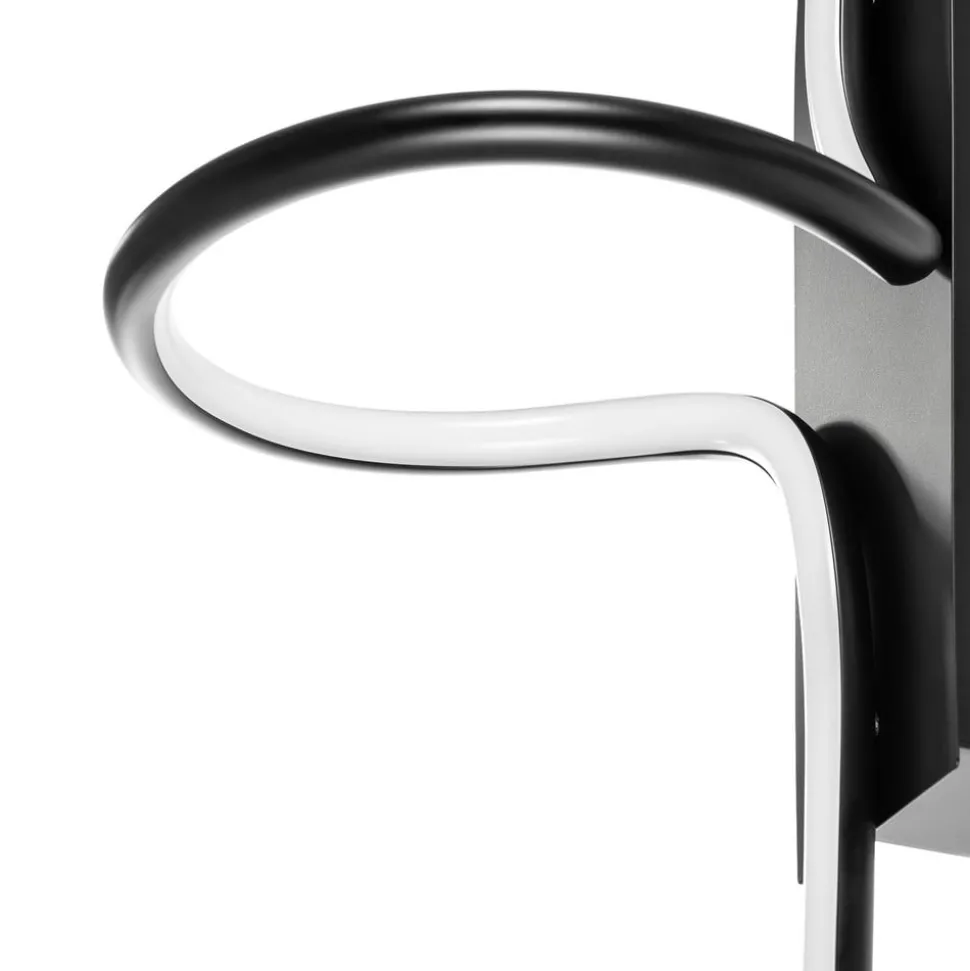 Lindby Divola LED-væglampe, stepdim, sort