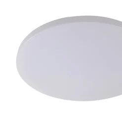 Lindby Doki LED udendørs loftslampe, 34 cm, hvid, plast