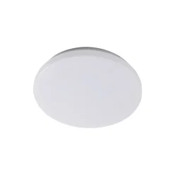 Lindby Doki LED udendørs loftslampe, 26 cm, hvid, plast