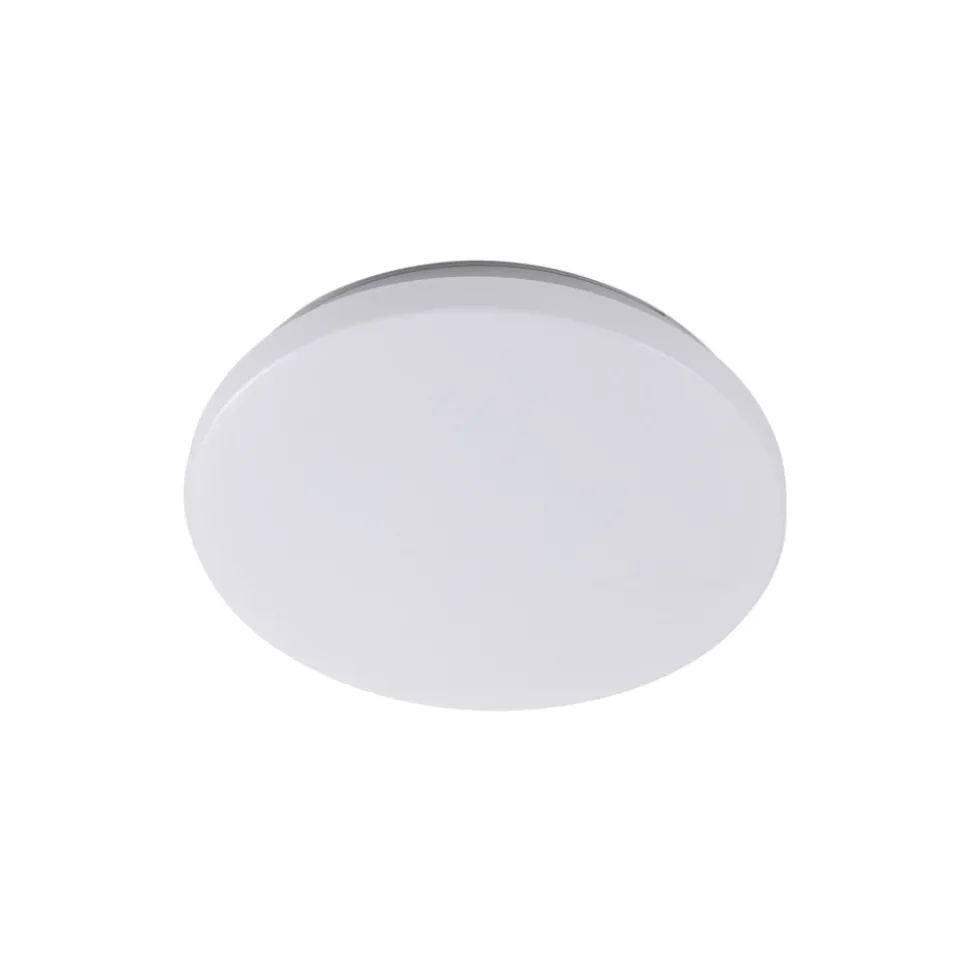 Lindby Doki LED udendørs loftslampe, 26 cm, hvid, plast