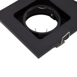 Lindby downlight Thorid, sort, 19 x 10 cm, 2 lyskilder, GU10