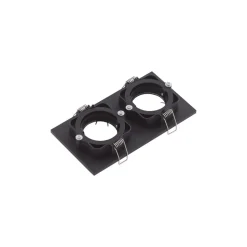 Lindby downlight Thorid, sort, 19 x 10 cm, 2 lyskilder, GU10
