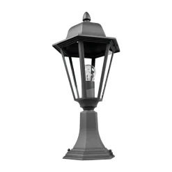 Lindby Edana sokkellampe, 52 cm, antracit, E27, IP44