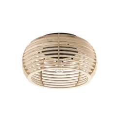Lindby Ediz loftlampe, 1 lyskilde, E27, træ, Ø 44,4 cm