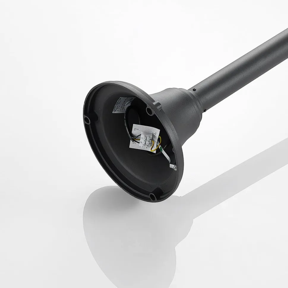 Lindby Edric lygtepæl, højde 215 cm, antracit, aluminium