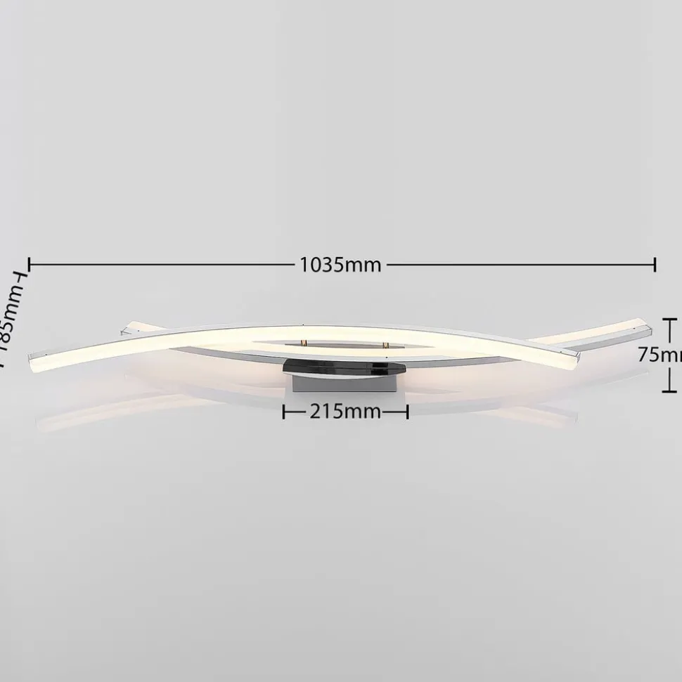 Lindby Elarit LED-loftlampe, forkromet