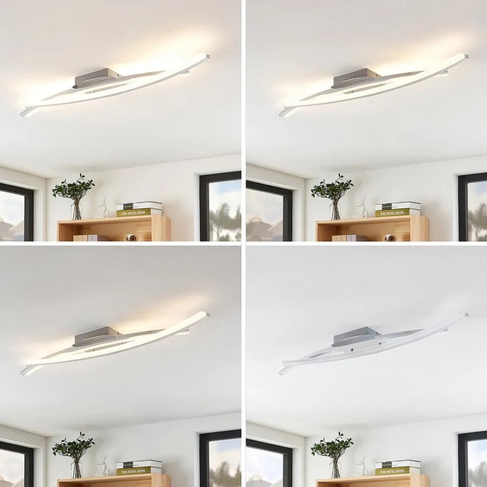 Lindby Elarit LED-loftlampe, forkromet