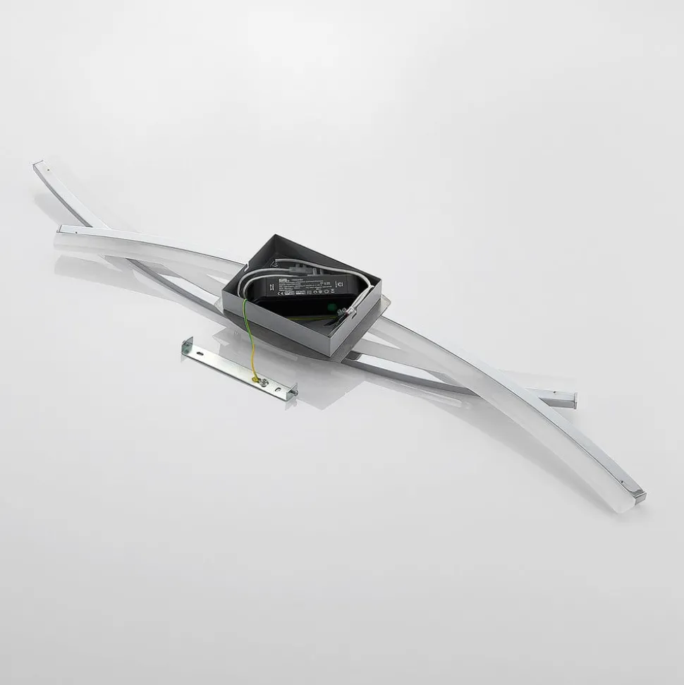 Lindby Elarit LED-loftlampe, forkromet