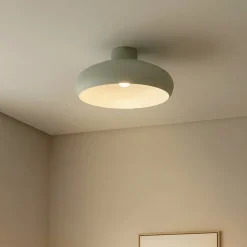 Lindby Elover loftlampe, lysegrøn, Ø 45 cm, jern