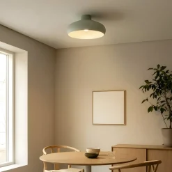 Lindby Elover loftlampe, lysegrøn, Ø 45 cm, jern