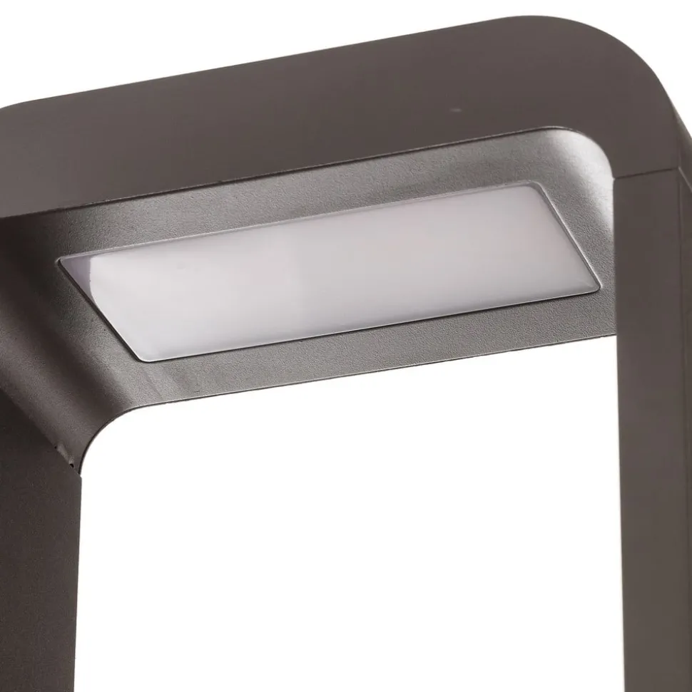 Lindby Emima LED-gadelampe, 60 cm, antracit, aluminium