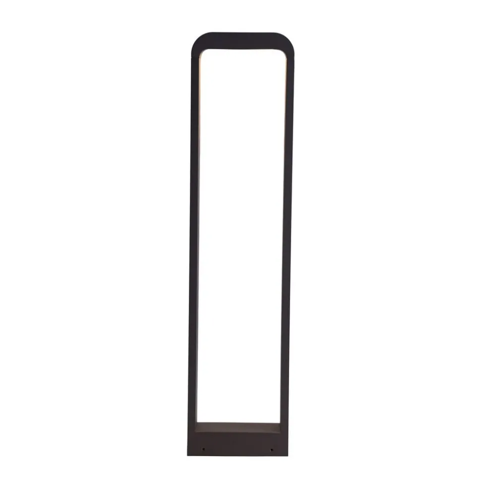 Lindby Emima LED-gadelampe, 80 cm, antracit, aluminium