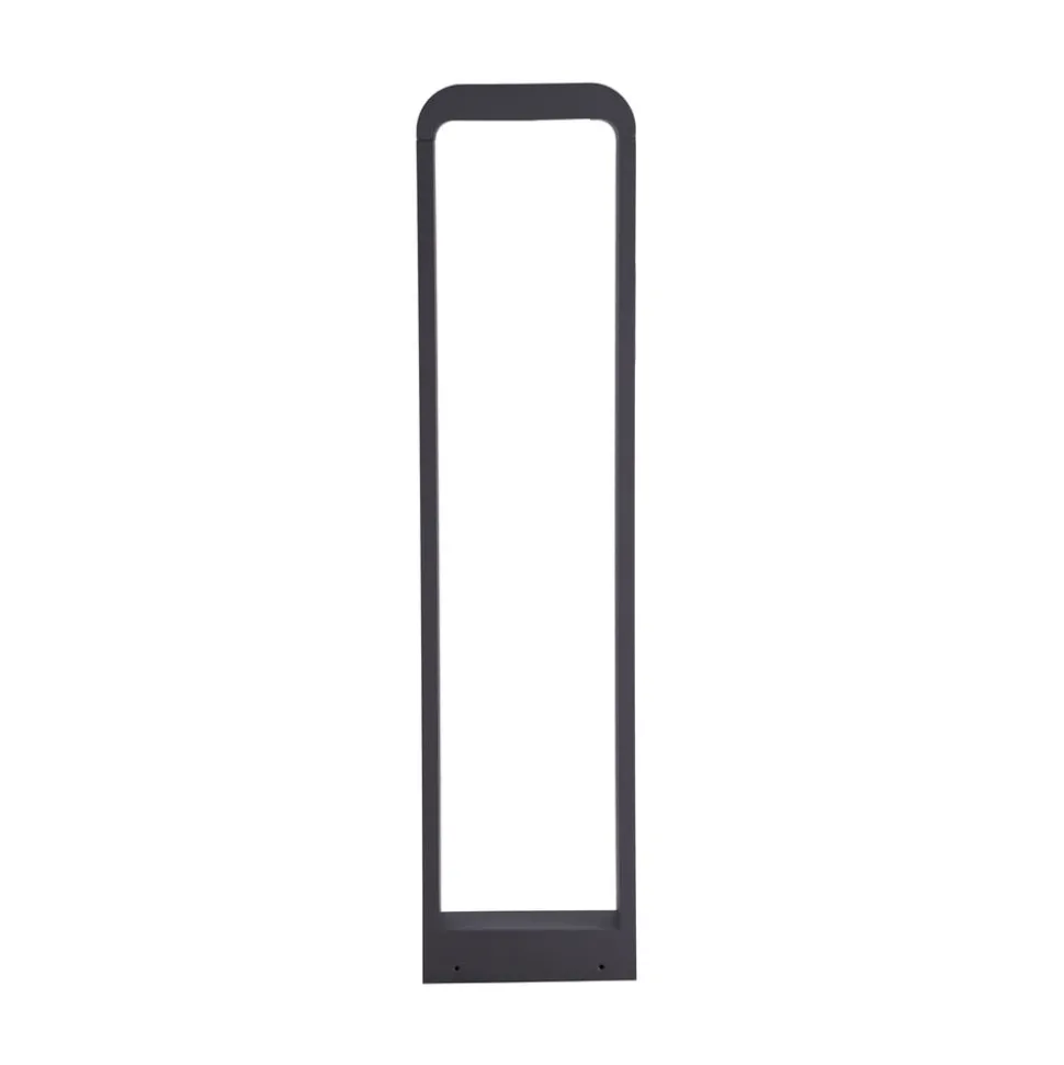 Lindby Emima LED-gadelampe, 80 cm, antracit, aluminium