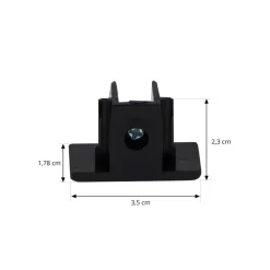 Lindby endestop Linaro, sort, skrue, 1-faset system