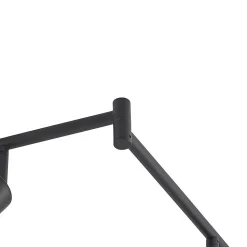 Lindby Eridia loftspot, sort, 6 lyskilder, langt