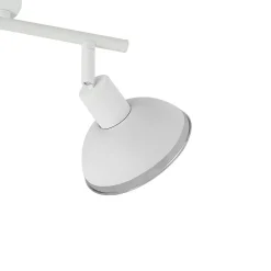 Lindby Erin loftspot, hvid, 2-lys, 31,5 cm, glas