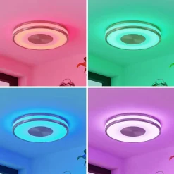 Lindby Fjella LED-loftlampe RGB-CCT-farveskifter