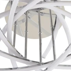 Lindby Flakira LED-loftlampe, 10 lyskilder, krom