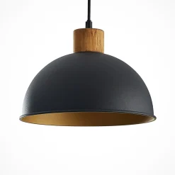 Lindby Flurin hængelampe, 3 lyskilder, 107 cm, sort, metal