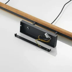 Lindby Flurin hængelampe, 3 lyskilder, 107 cm, sort, metal