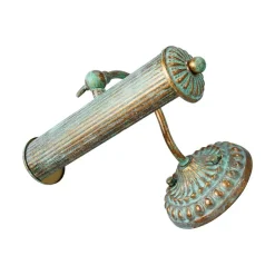 Lindby gallerilampe Beno, 25 cm, metal, E14 grøn spænding